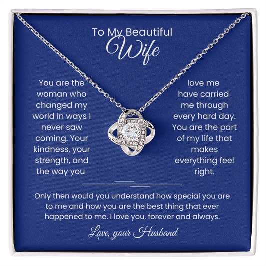 Wife- Love Knot Necklace – Eternal Love (188)