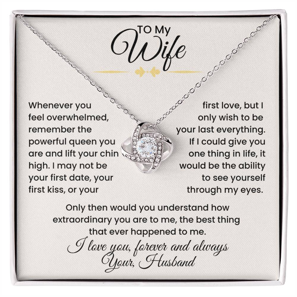 Wife- Love Knot Necklace – Eternal Love and Devotion (139)