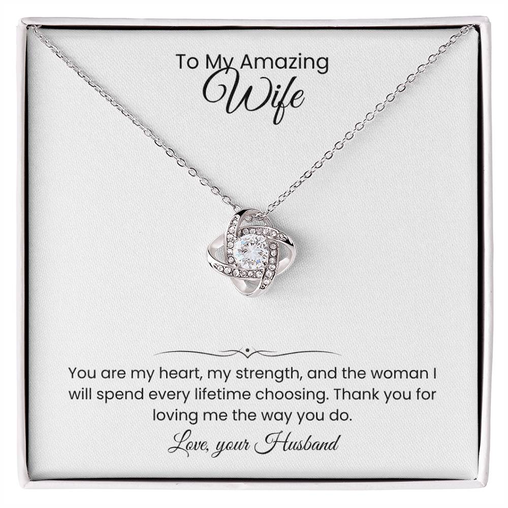 Wife- Love Knot Necklace – Eternal Love (174)