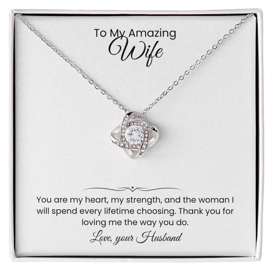 Wife- Love Knot Necklace – Eternal Love (174)