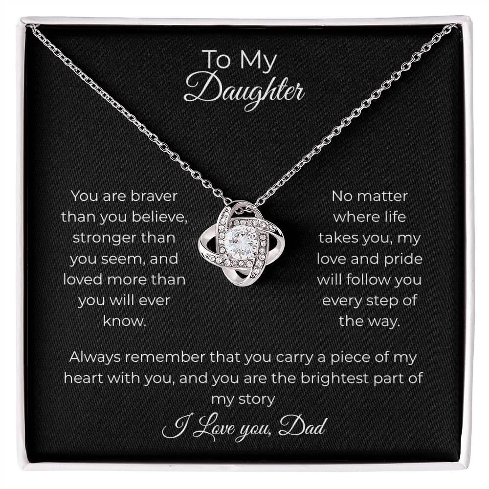 Daughter- Forever Love Necklace – You Will Always Be My Heart (85)
