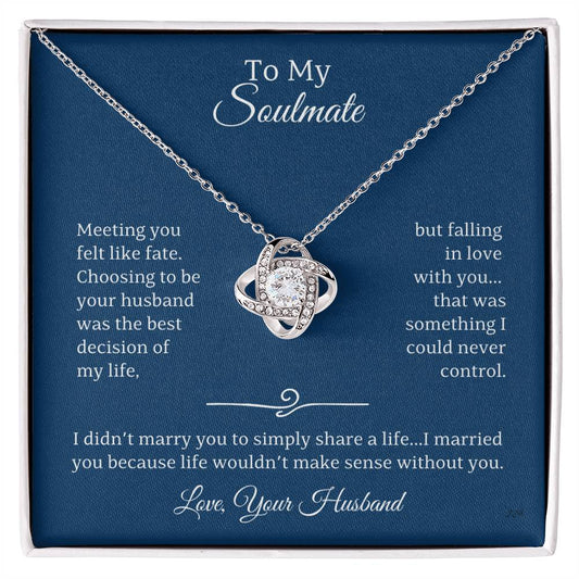 Wife-Love Knot Necklace (71C)