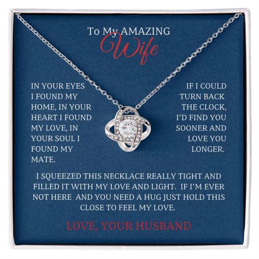 Wife- Love Knot Necklace – Eternal Love (75D)