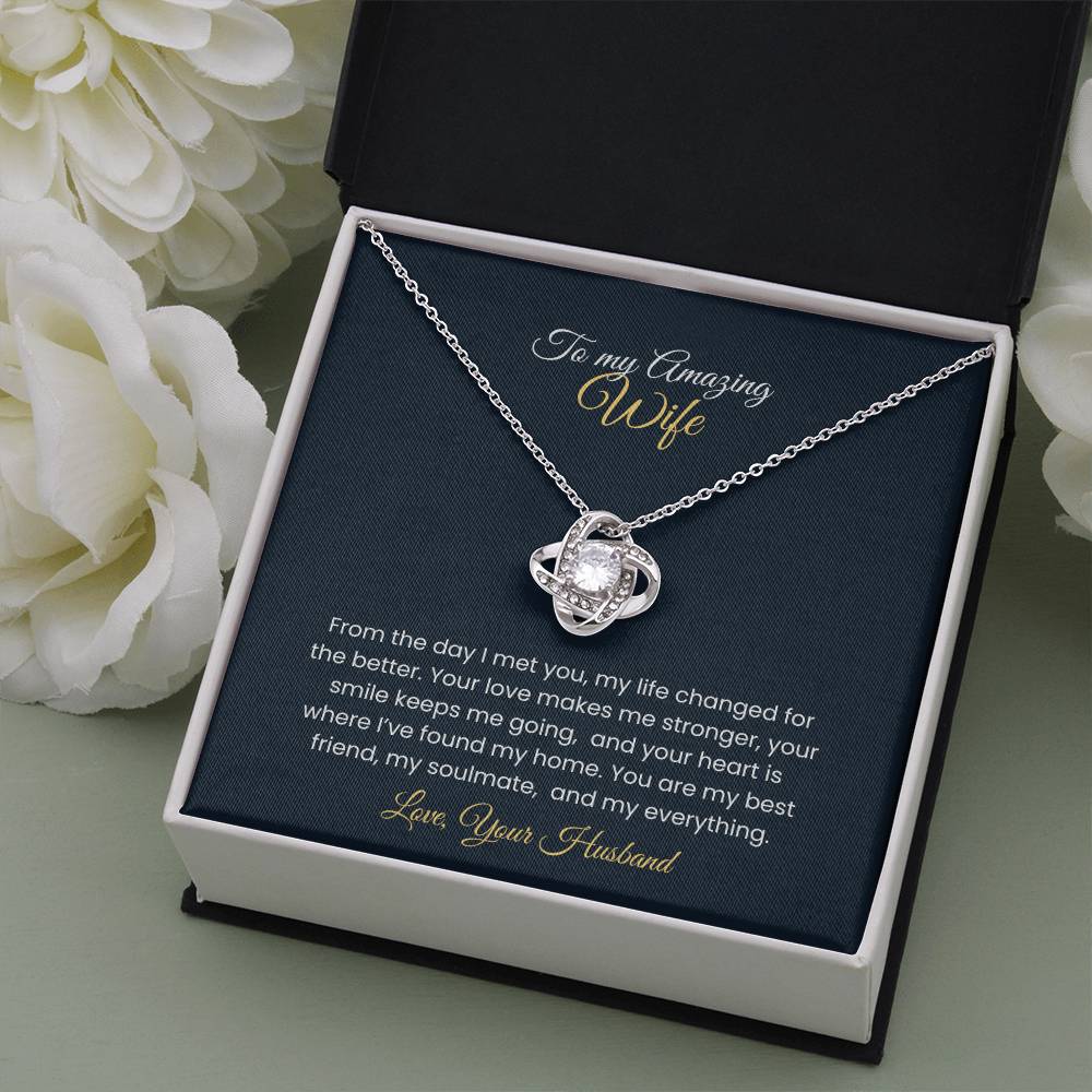 Wife Love Knot Necklace – Eternal Love Gift (26)