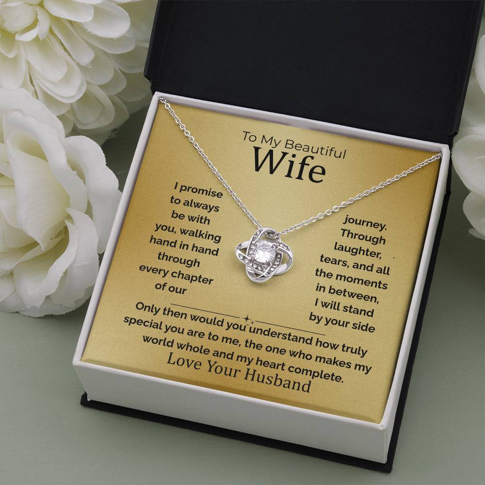To My Wife Love Knot Necklace – Gift From the Heart (133)