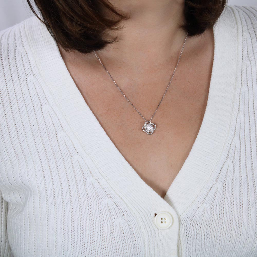 Mom- Most incredible mom-Love Knot Necklace - Essential Home Zone Essential Home Zone Jewelry Mom- Most incredible mom-Love Knot Necklace