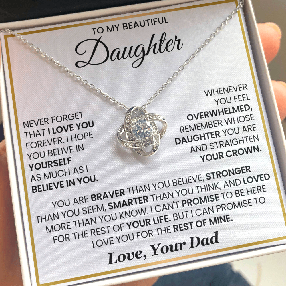 Daughter- Forever Love Necklace – A Lasting Gift of Love and Pride (15)