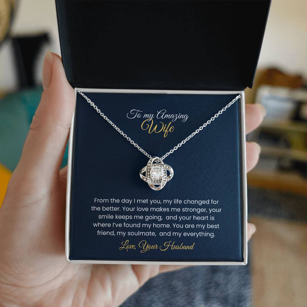 Wife Love Knot Necklace – Eternal Love Gift (26)
