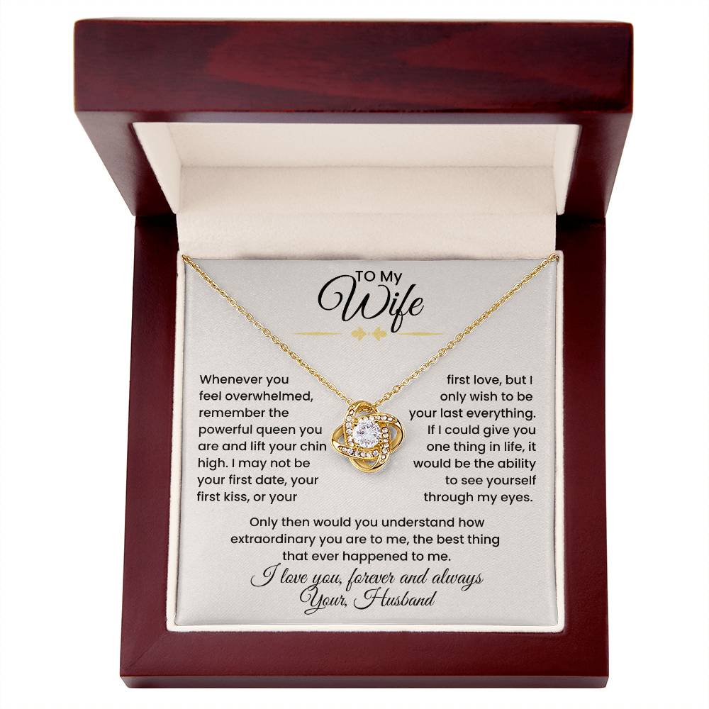 Wife- Love Knot Necklace – Eternal Love and Devotion (139)