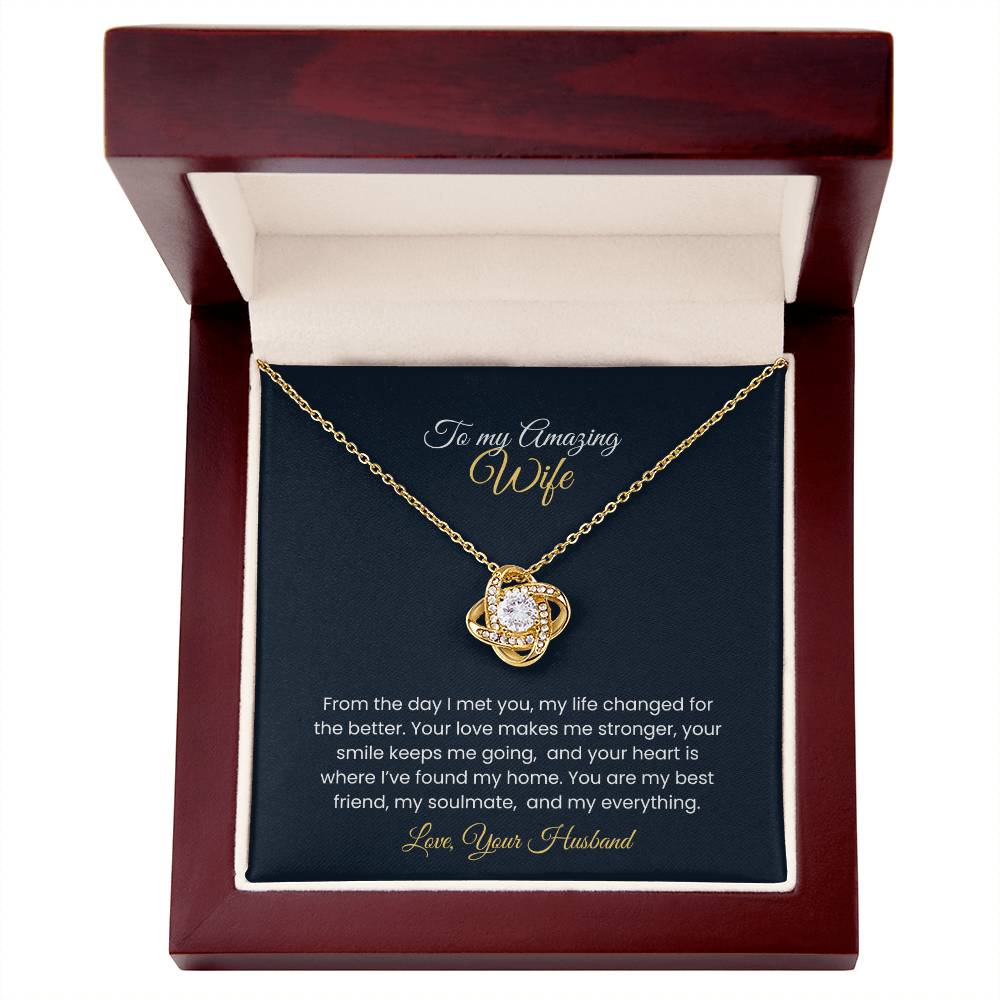 Wife Love Knot Necklace – Eternal Love Gift (26)
