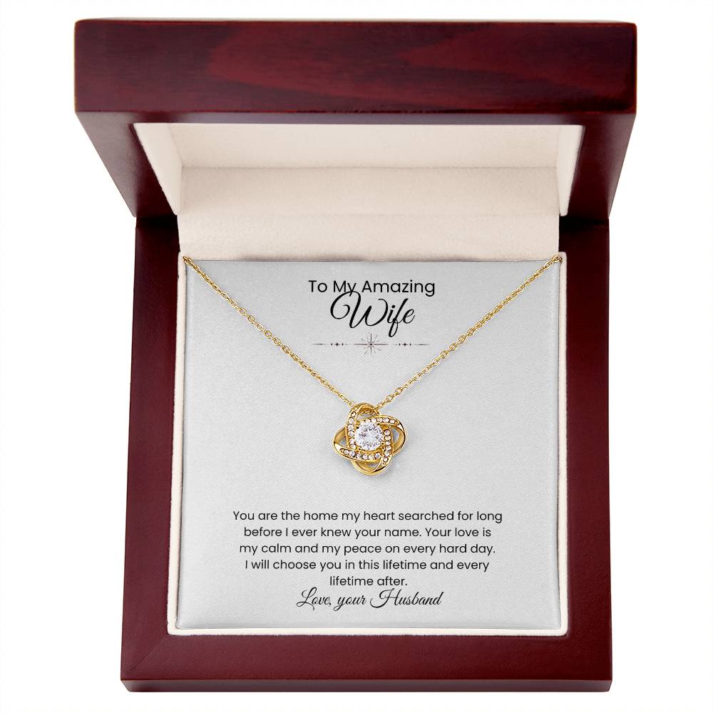 Wife- Love Knot Necklace – Eternal Love (192)