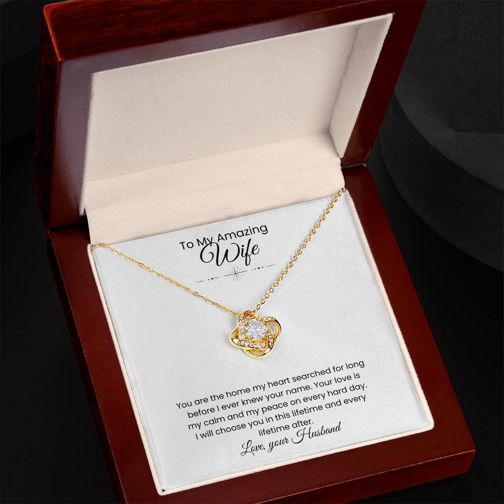 Wife- Love Knot Necklace – Eternal Love (192)