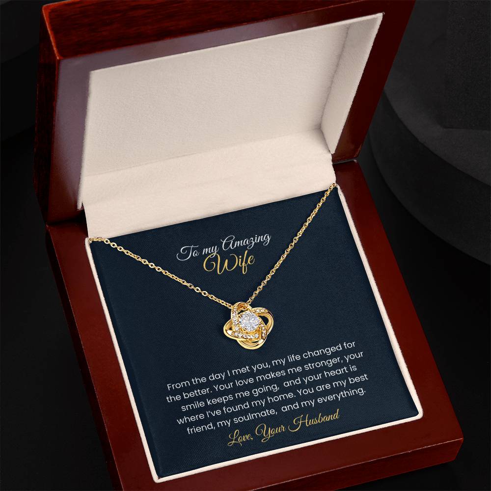 Wife Love Knot Necklace – Eternal Love Gift (26)