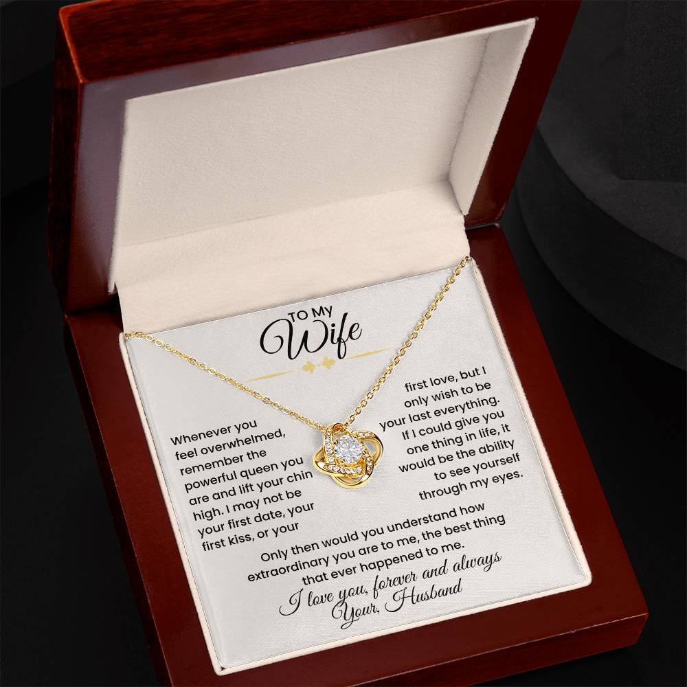 Wife- Love Knot Necklace – Eternal Love and Devotion (139)