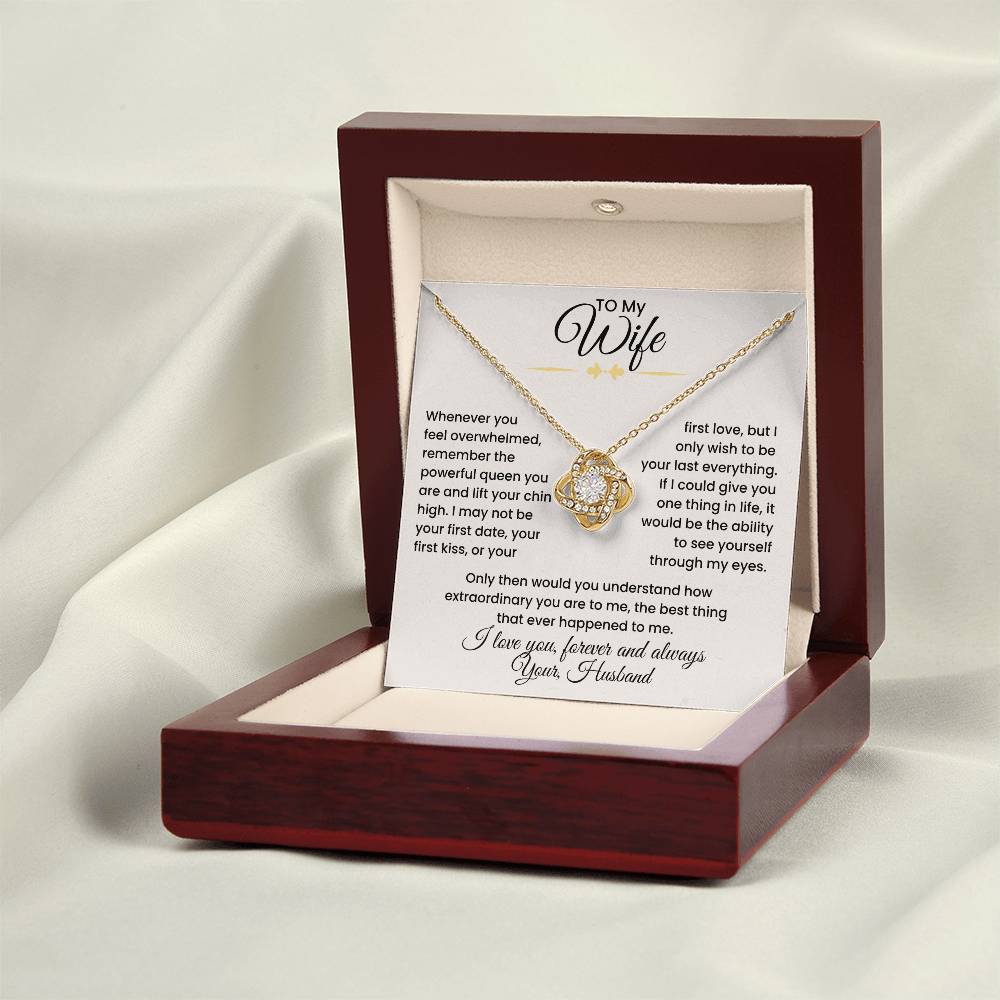 Wife- Love Knot Necklace – Eternal Love and Devotion (139)