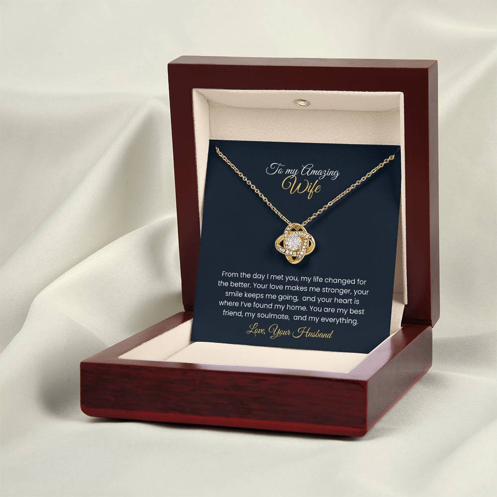 Wife Love Knot Necklace – Eternal Love Gift (26)
