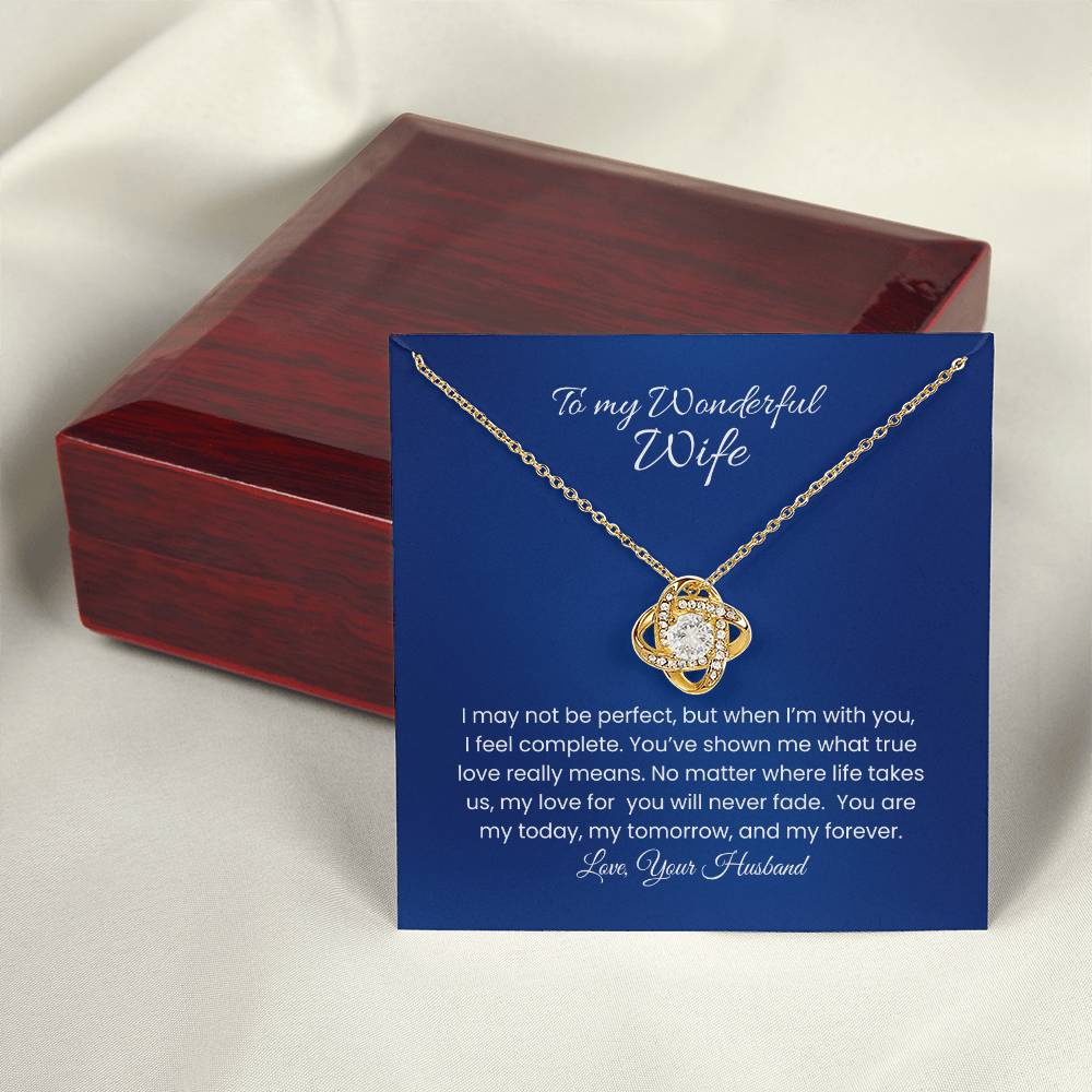 Wife – Love Knot Necklace, Unbreakable Bond (29)