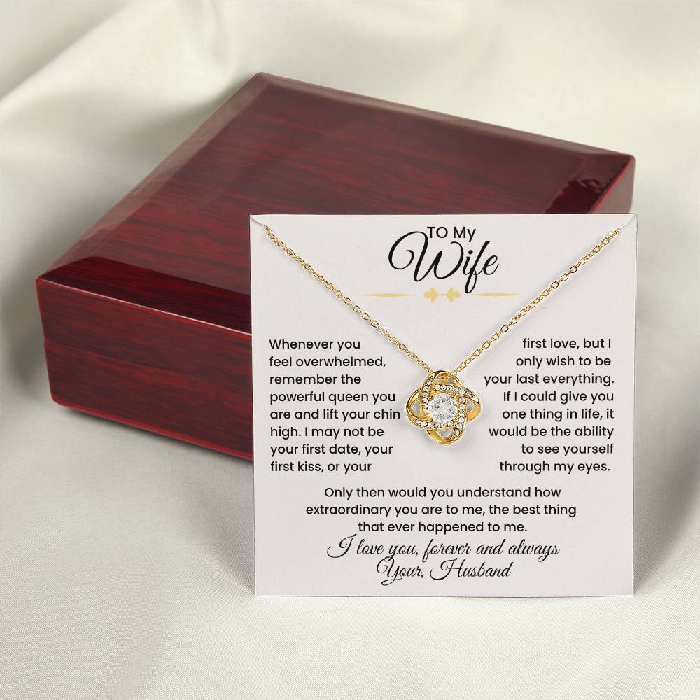 Wife- Love Knot Necklace – Eternal Love and Devotion (139)