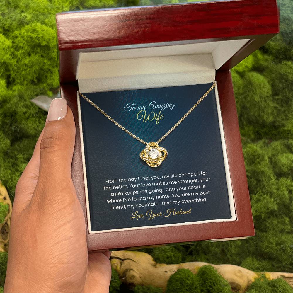 Wife Love Knot Necklace – Eternal Love Gift (26)