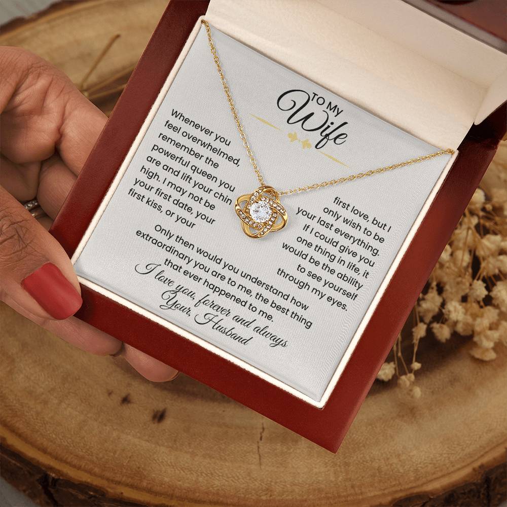 Wife- Love Knot Necklace – Eternal Love and Devotion (139)