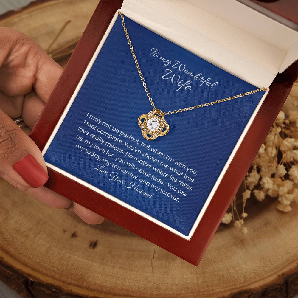 Wife – Love Knot Necklace, Unbreakable Bond (29)