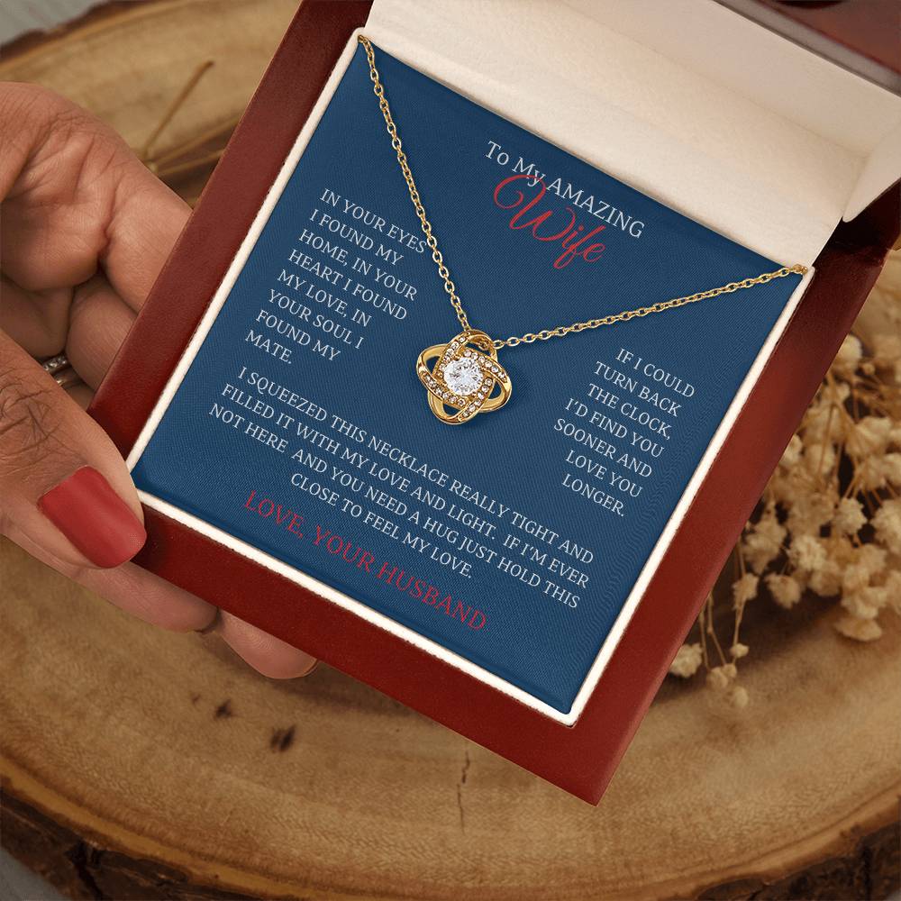 Wife- Love Knot Necklace – Eternal Love (75D)