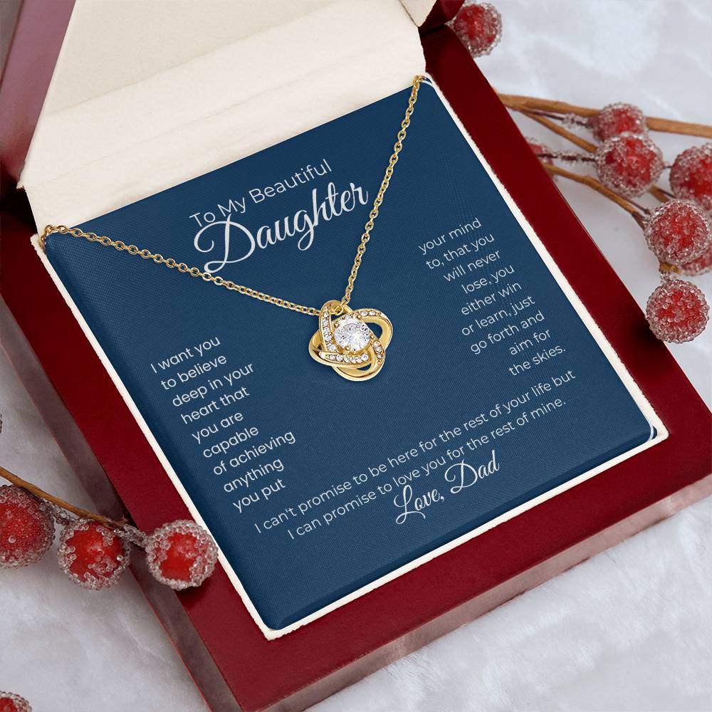 Daughter- Forever Love Necklace – A Symbol of Forever Connection (88)