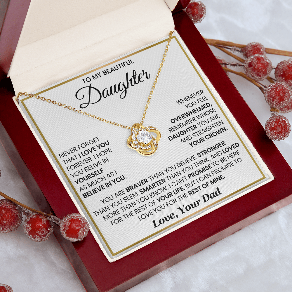 Daughter- Forever Love Necklace – A Lasting Gift of Love and Pride (15)