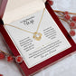 Wife- Love Knot Necklace – Forever in My Heart (182)