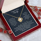 Wife- Love Knot Necklace – Tied to My Heart (190)