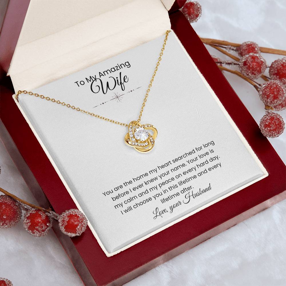 Wife- Love Knot Necklace – Eternal Love (192)
