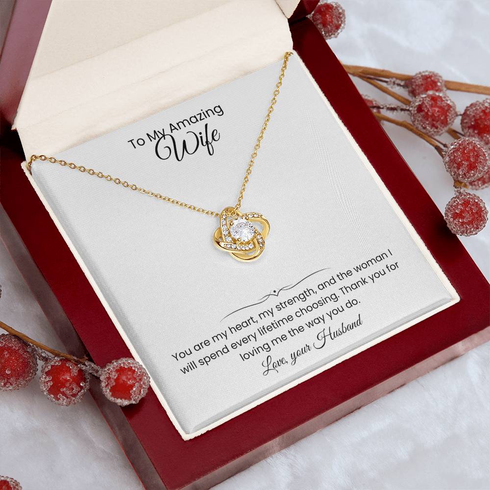 Wife- Love Knot Necklace – Eternal Love (174)