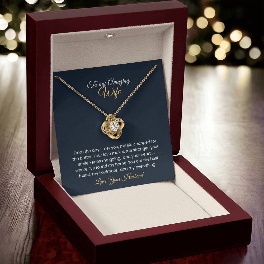 Wife Love Knot Necklace – Eternal Love Gift (26)