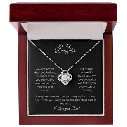 Daughter- Forever Love Necklace – You Will Always Be My Heart (85)