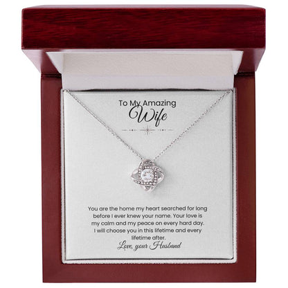Wife- Love Knot Necklace – Eternal Love (192)
