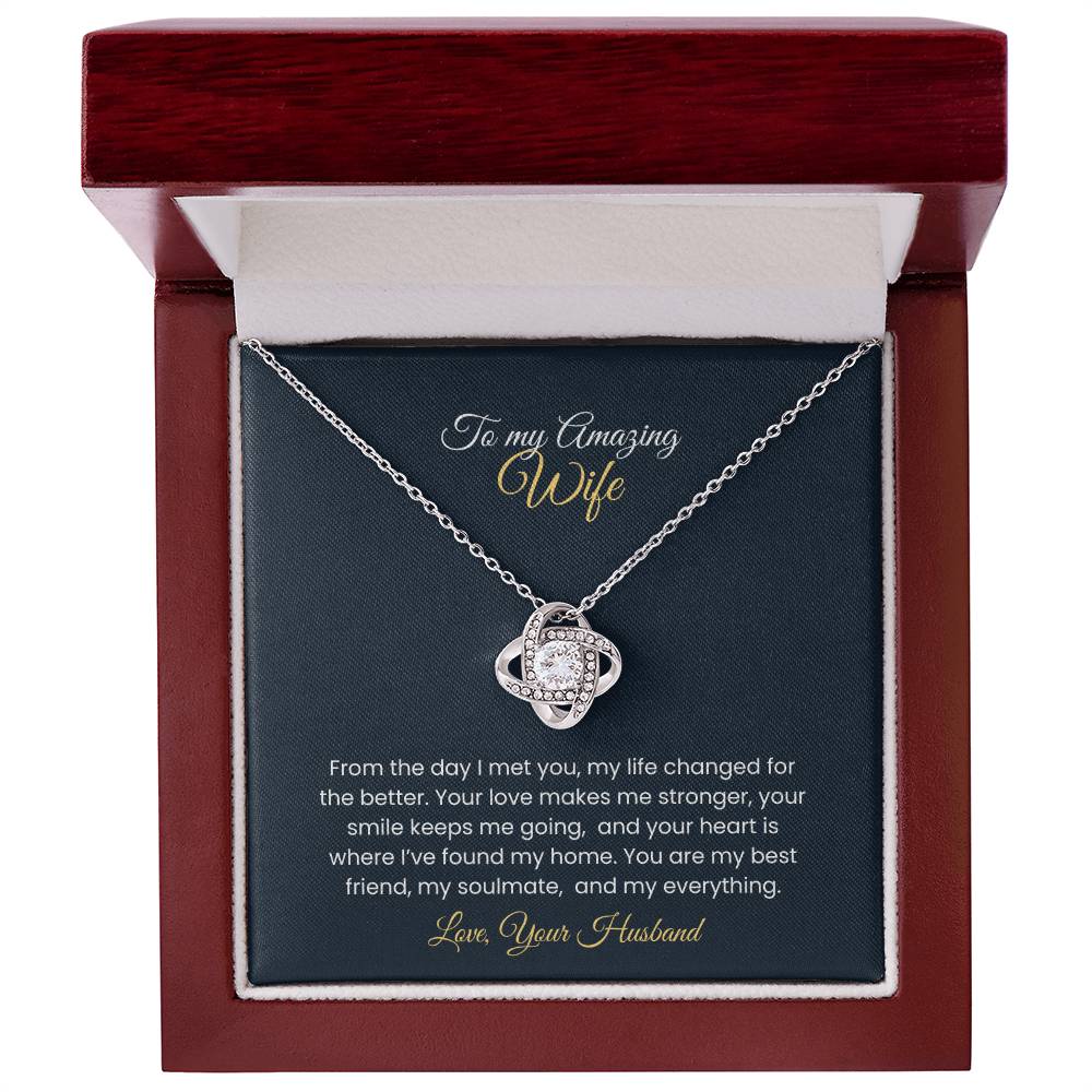 Wife Love Knot Necklace – Eternal Love Gift (26)