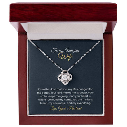 Wife Love Knot Necklace – Eternal Love Gift (26)