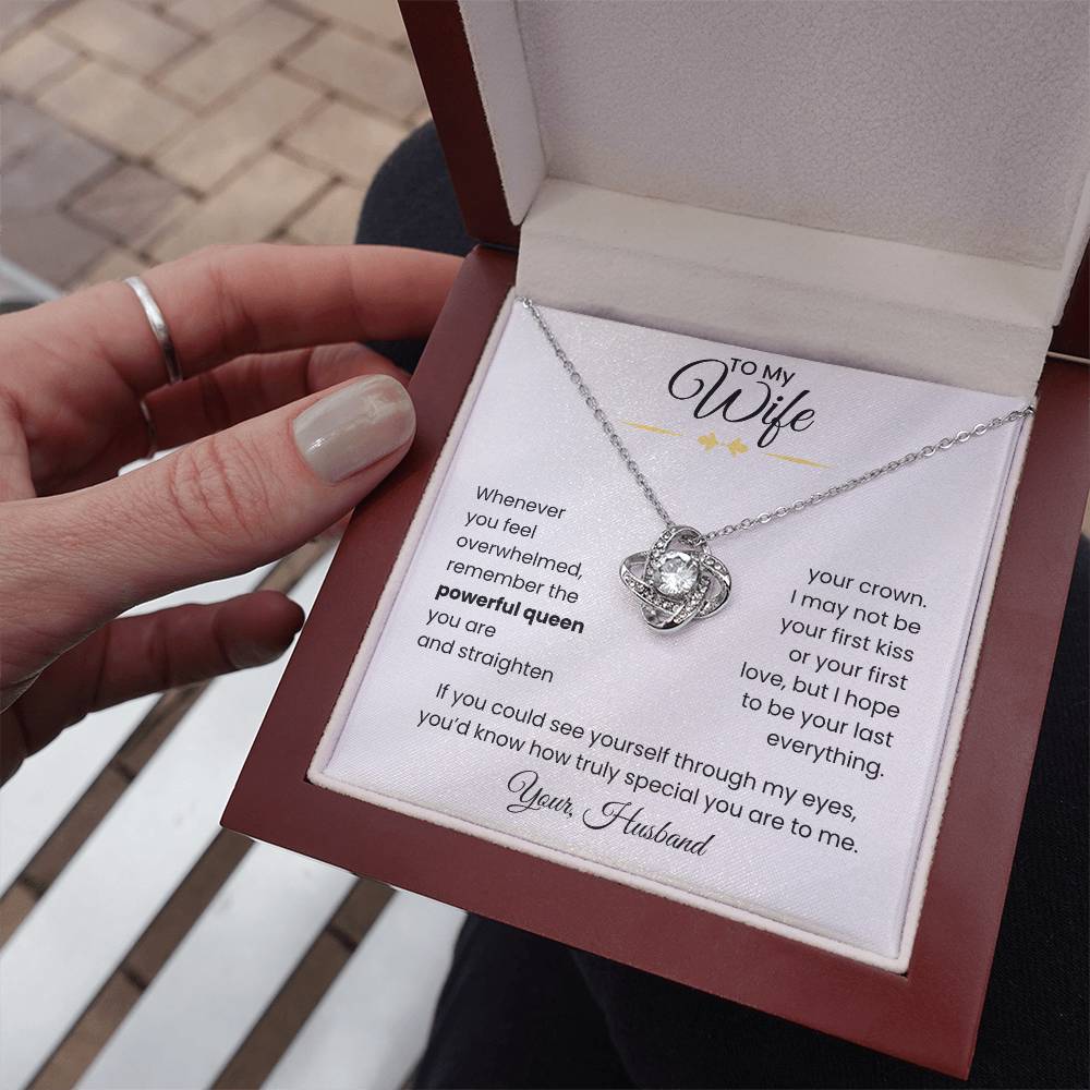 Wife- Love Knot Necklace – She Means Everything (138B)