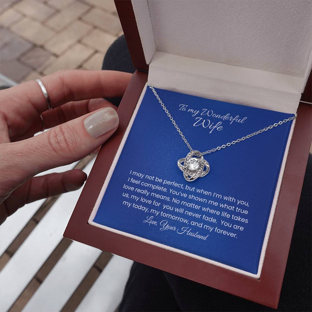 Wife – Love Knot Necklace, Unbreakable Bond (29)
