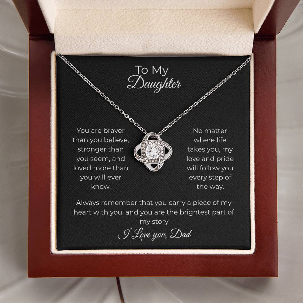 Daughter- Forever Love Necklace – You Will Always Be My Heart (85)