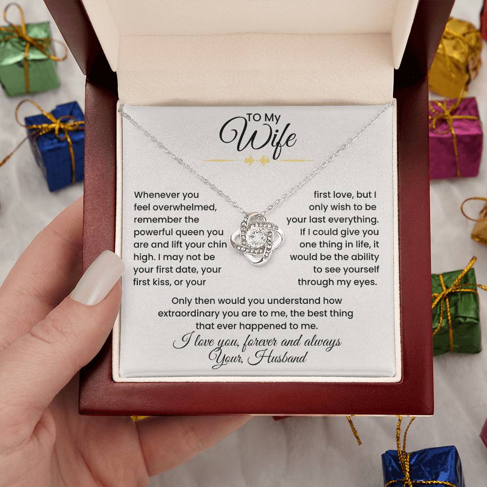 Wife- Love Knot Necklace – Eternal Love and Devotion (139)