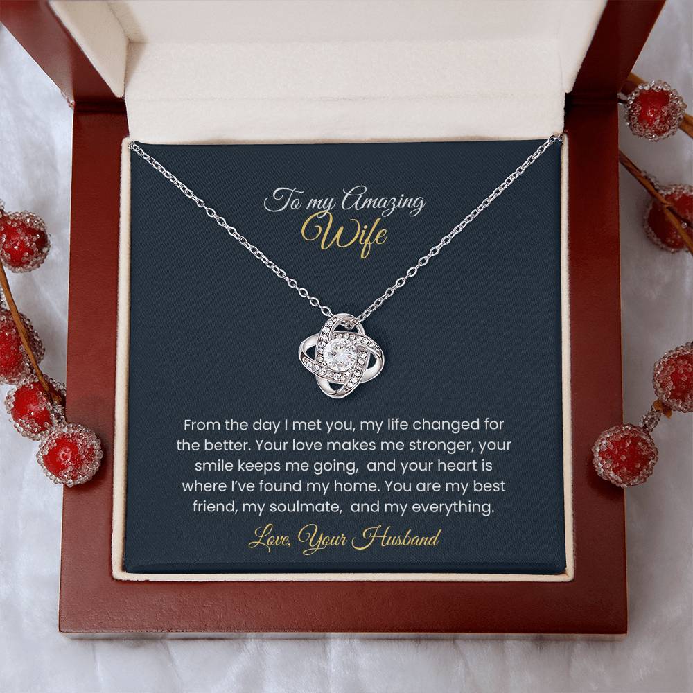 Wife Love Knot Necklace – Eternal Love Gift (26)