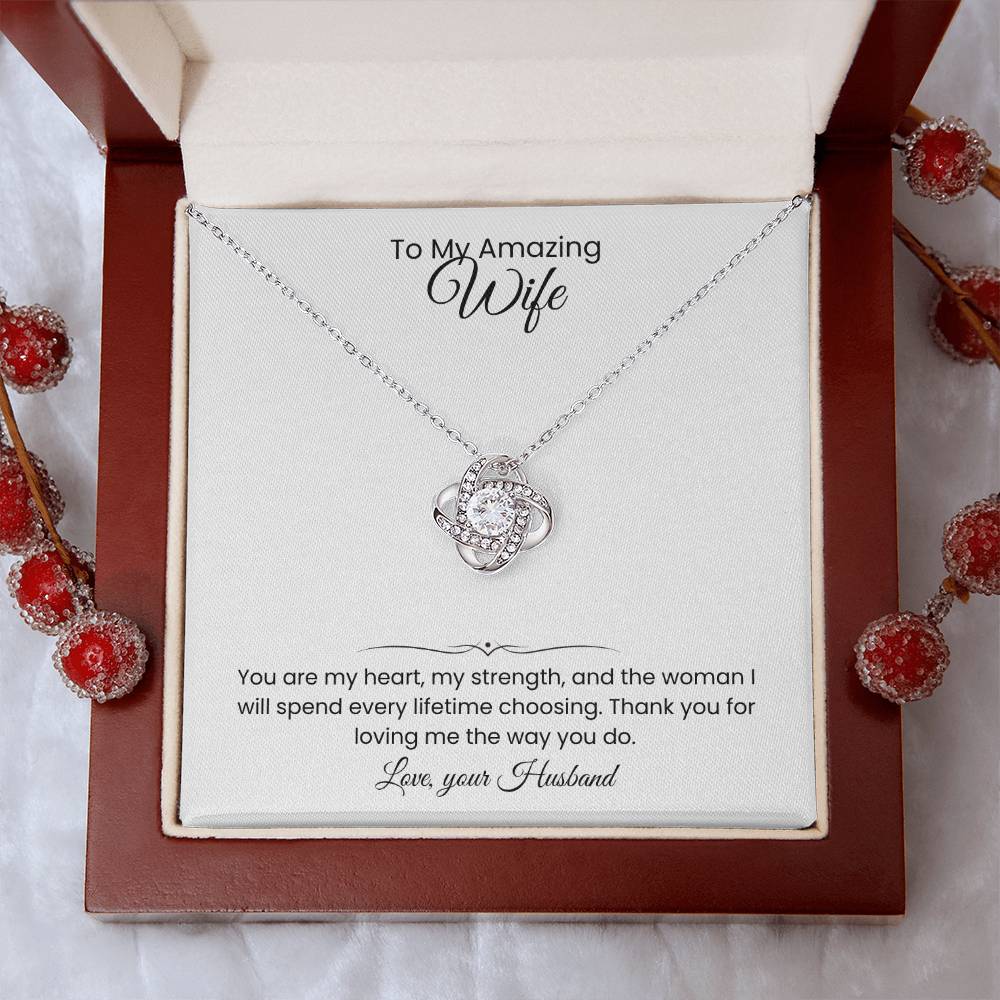 Wife- Love Knot Necklace – Eternal Love (174)