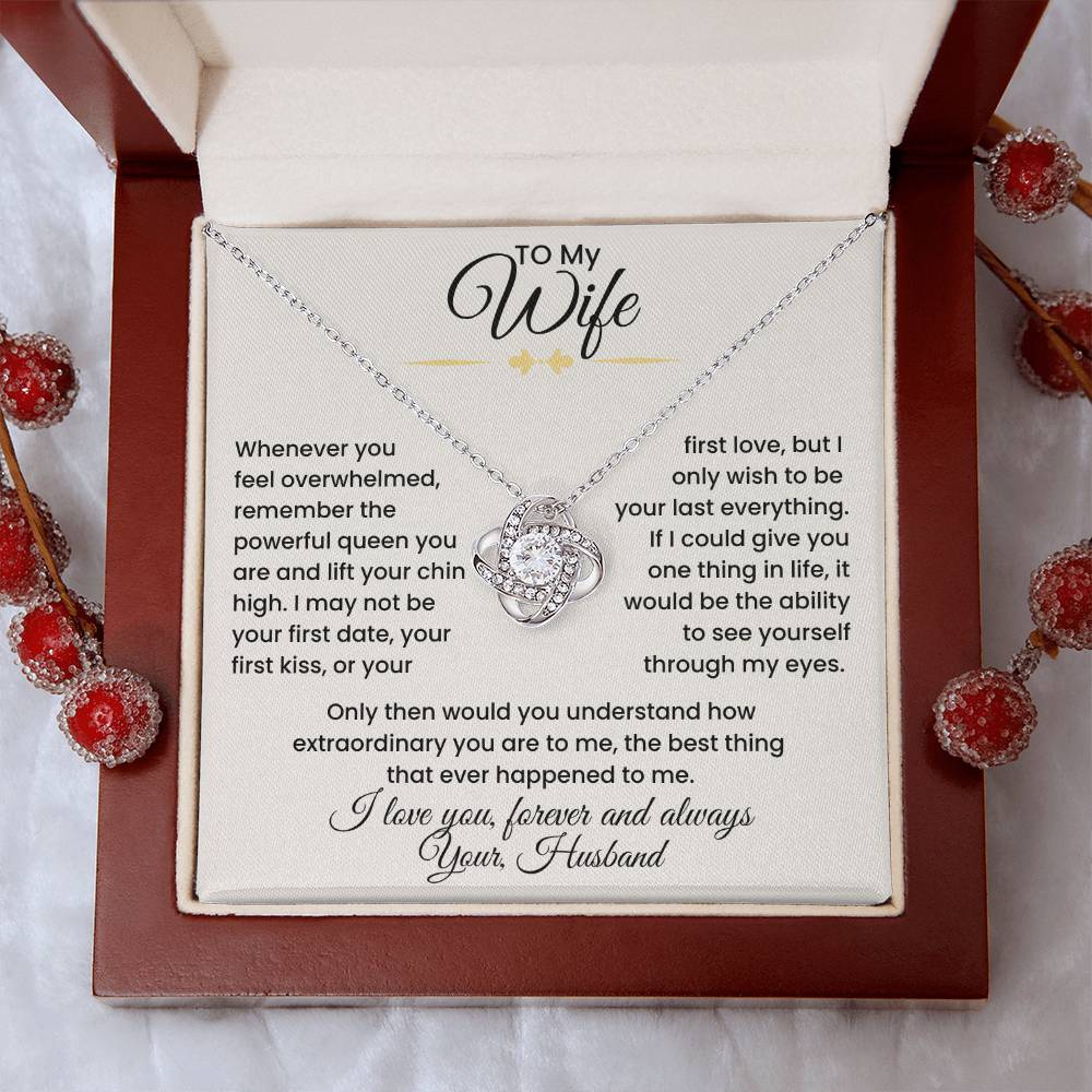 Wife- Love Knot Necklace – Eternal Love and Devotion (139)