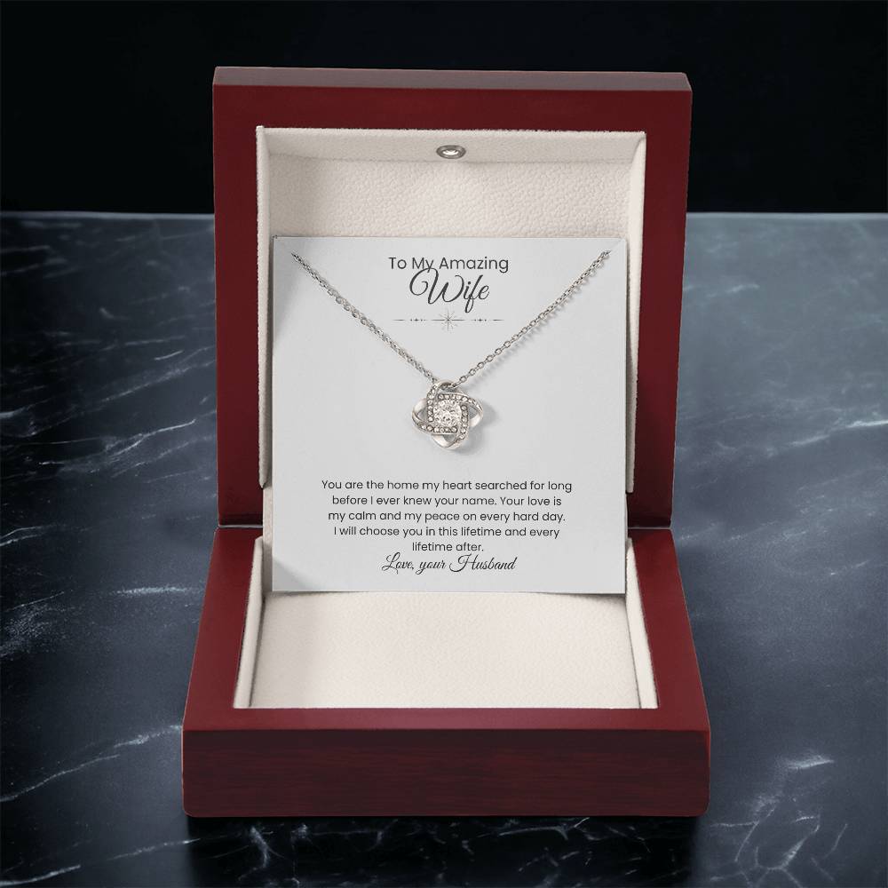 Wife- Love Knot Necklace – Eternal Love (192)