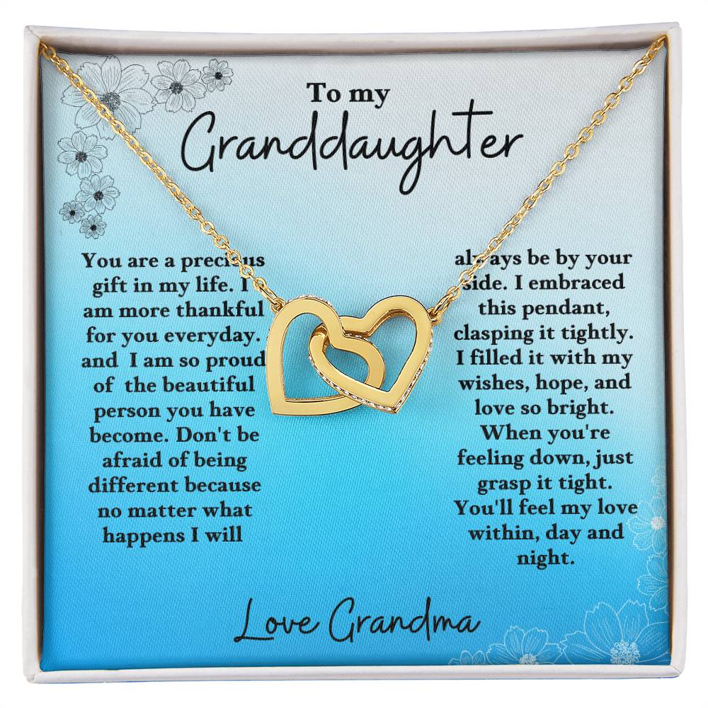 Granddaughter-Interlocking Heart Necklace (61)