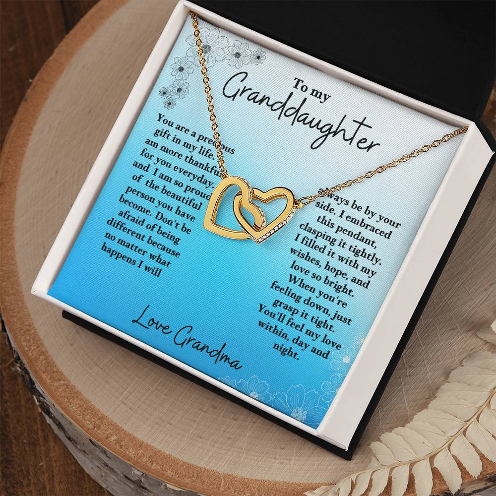 Granddaughter-Interlocking Heart Necklace (61)