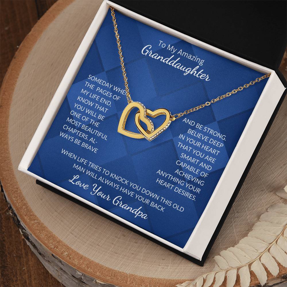 Granddaughter-Interlocking Heart Necklace (64)