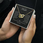 Daughter – Interlocking Heart Necklace – Personalized From Title Gift (128)