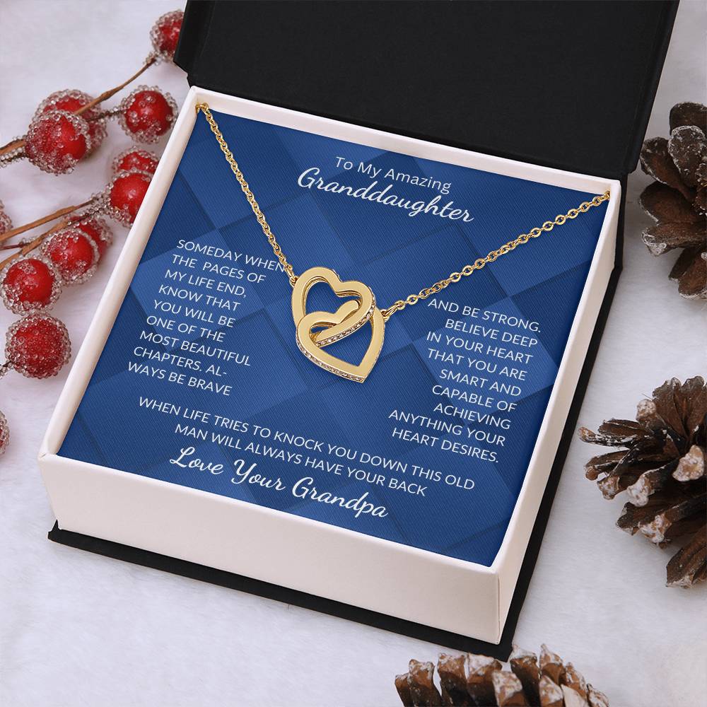 Granddaughter-Interlocking Heart Necklace (64)
